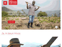 Tablet Screenshot of hivos.nl