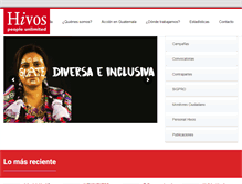 Tablet Screenshot of hivos.org.gt